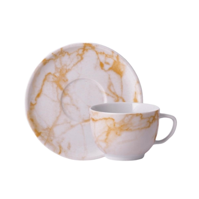 Pires antigo Para Xícara De Chá Porcelana Schmidt Decorada 03 Unid.