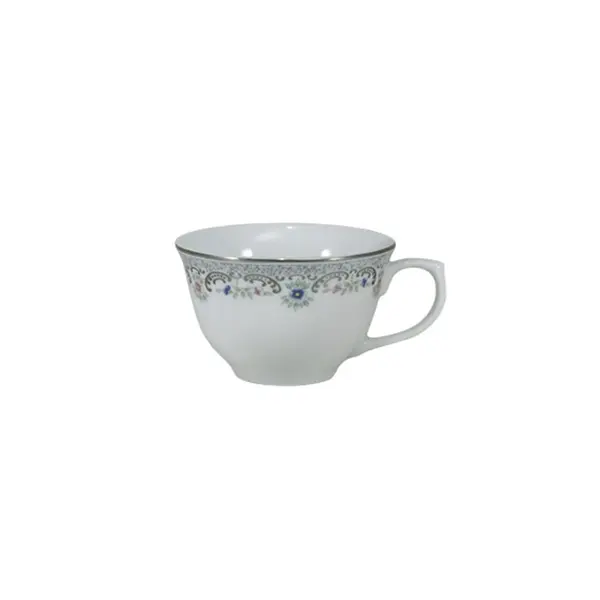 Xícara Café com Pires Porcelana Schmidt - Dec. Saint Germain Izabel 2339