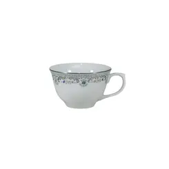 Xícara Café com Pires Porcelana Schmidt - Dec. Saint Germain Izabel 2339