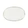 Travessa Rasa Oval 36cm Porcelana Schmidt - Dec. Filetado Ouro Itamaraty 0010