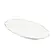 Travessa Rasa Oval 36 cm Porcelana Schmidt - Dec. Filetado Prata Pomerode 0012