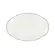 Travessa Rasa Oval 36 cm Porcelana Schmidt - Dec. Filetado Prata Pomerode 0012