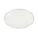 Travessa Rasa Oval 36 cm Porcelana Schmidt - Dec. Filetado Prata Pomerode 0012