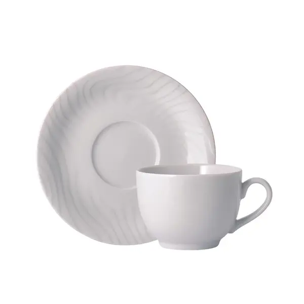 Xícara Chá com Pires Porcelana Schmidt - Mod. Luiza 998