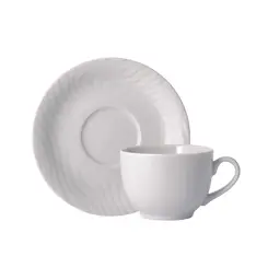 Xícara Chá com Pires Porcelana Schmidt - Mod. Luiza 998