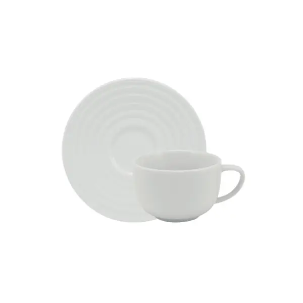 Xicara Café com Pires Porcelana Schmidt - Mod. Arcos 240