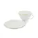 Xícara Café com Pires Porcelana Schmidt - Dec. Filetado Ouro Pomerode 0010