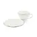Xícara Café com Pires Porcelana Schmidt - Dec. Filetado Prata Pomerode 0012