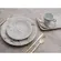 Aparelho Jantar e Chá 20 Peças Porcelana Schmidt - Dec. Mármore Cinza 2343