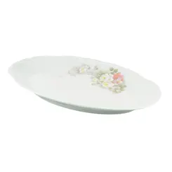 Travessa Rasa Oval 36cm Porcelana Schmidt - Dec. Eterna E351