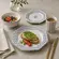 Aparelho com Bowl e Caneca 16 Peças Porcelana Schmidt - Dec. Mantiqueira 2397