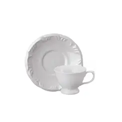 Xicara Café com Pires Porcelana Schmidt - Mod. Pomerode 114