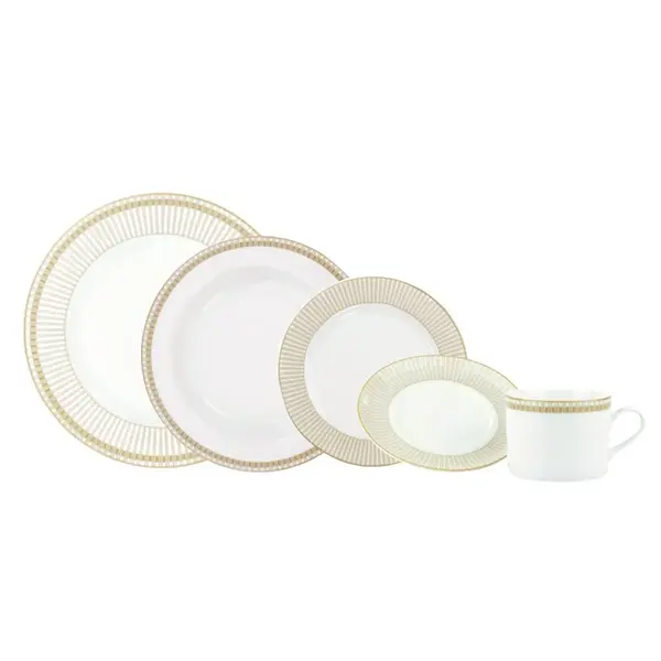 Aparelho Jantar e Chá 20 Peças Porcelana Schmidt - Dec. Vera 2254