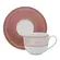 Xícara Chá com Pires 250ml Porcelana Schmidt - Dec. Millenium 2382