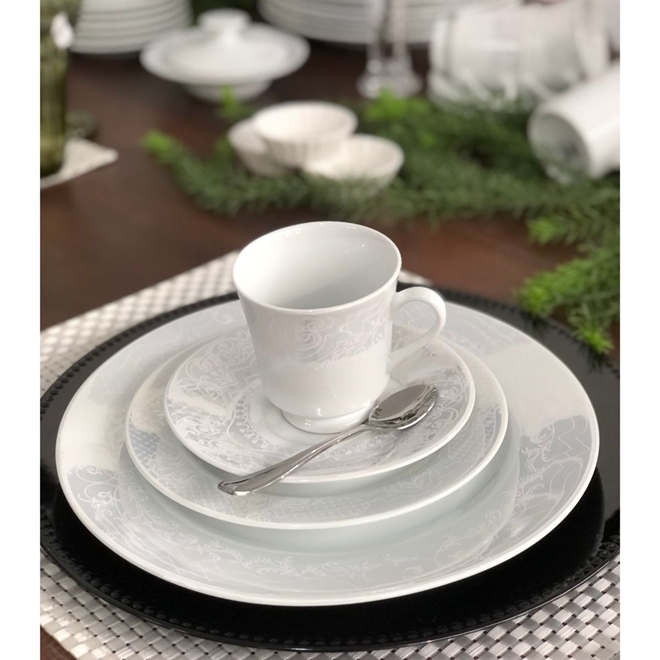 Pires antigo Para Xícara De Chá Porcelana Schmidt Decorada 03 Unid.