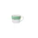 Xícara Chá com Pires 200 ml Porcelana Schmidt - Dec. Matte Verde Primavera