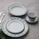 Aparelho Jantar e Chá 20 Peças Porcelana Schmidt - Dec. Tais 2247