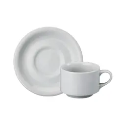 Xicara Chá Com Pires 200ml Porcelana Schmidt - Mod. Arizona 050