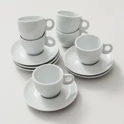 Xicara Café com Pires Porcelana Schmidt - Mod. Sofia 106