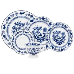 Aparelho Jantar e Chá 20 Peças Porcelana Schmidt - Dec. Cebolinha 2617