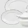 Aparelho de Jantar 41 Peças Porcelana Schmidt - Dec. Filetado Prata Pomerode 0012