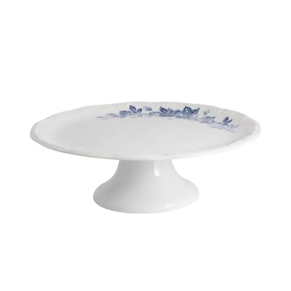 Prato Bolo com Base Porcelana Schmidt - Dec. Cora 2267