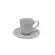 Xicara Café com Pé com Pires Porcelana Schmidt - Mod. Waves 100