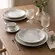 Aparelho Jantar e Chá 20 Peças Porcelana Schmidt - Dec. Concreto 2383