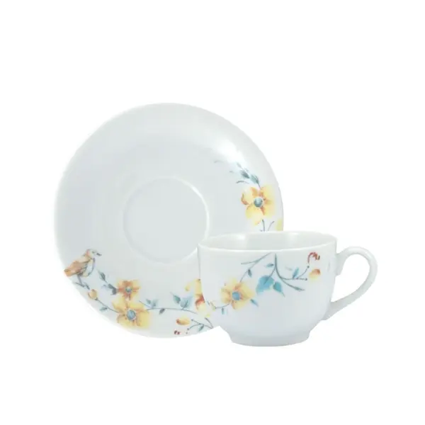 Xícara Chá com Pires 200ml Porcelana Schmidt - Dec. Mônica 2345