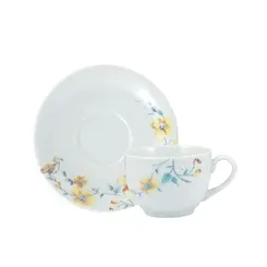 Xícara Chá com Pires 200ml Porcelana Schmidt - Dec. Mônica 2345