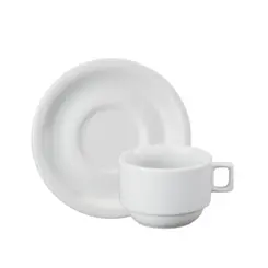 Xicara Chá com Pires Porcelana Schmidt - Mod. Protel 073