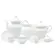 Aparelho Chá e Café 53 Peças Porcelana Schmidt - Dec. Filetado Ouro Pomerode 0010