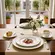 Aparelho Jantar e Chá 30 Peças Porcelana Schmidt - Dec. Filetado Ouro Pomerode 0010