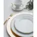Aparelho Jantar e Chá 30 Peças Porcelana Schmidt - Dec. Filetado Ouro Pomerode 0010