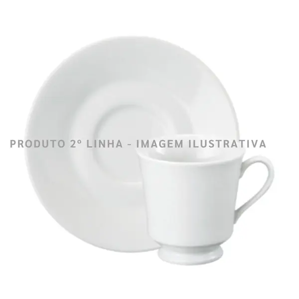 Xicara Chá com Pires Porcelana Schmidt - Mod. Itamaraty  292 2ª Linha
