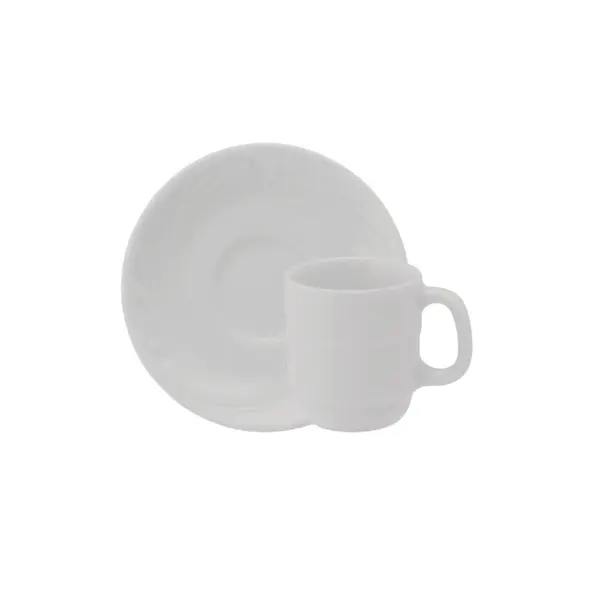 Xicara Café com Pires Porcelana Schmidt - Mod. Waves 100