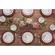 Aparelho de Jantar 41 Peças Porcelana Schmidt - Dec. Eterna E351