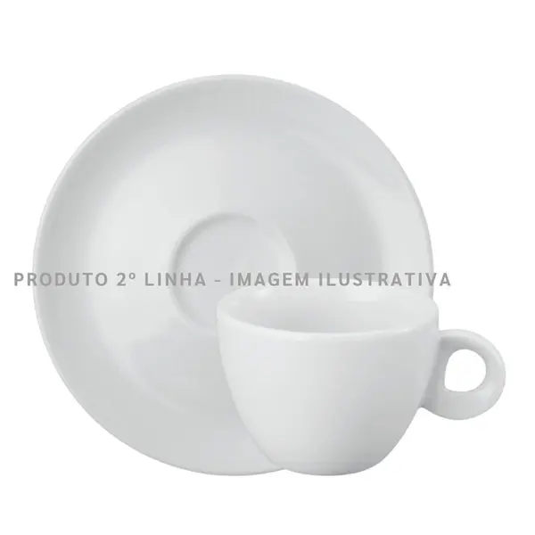 Xicara Chá com Pires Porcelana Schmidt - Mod. Sofia 106 2ª Linha