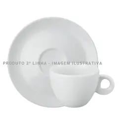 Xicara Chá com Pires Porcelana Schmidt - Mod. Sofia 106 2ª Linha