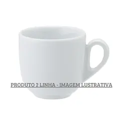 Xicara Chá sem Pires Porcelana Schmidt - Mod. Pampa 125 2ª Linha