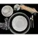 Aparelho Jantar Chá e Café 42 Peças Porcelana Schmidt - Dec. Filetado Prata Pomerode 0012
