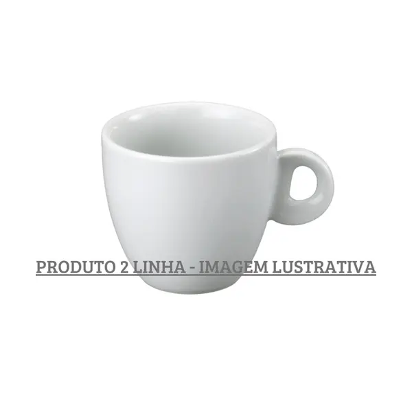 Xicara Café com Leite Porcelana Schmidt - Mod. Sofia 106 2ª Linha