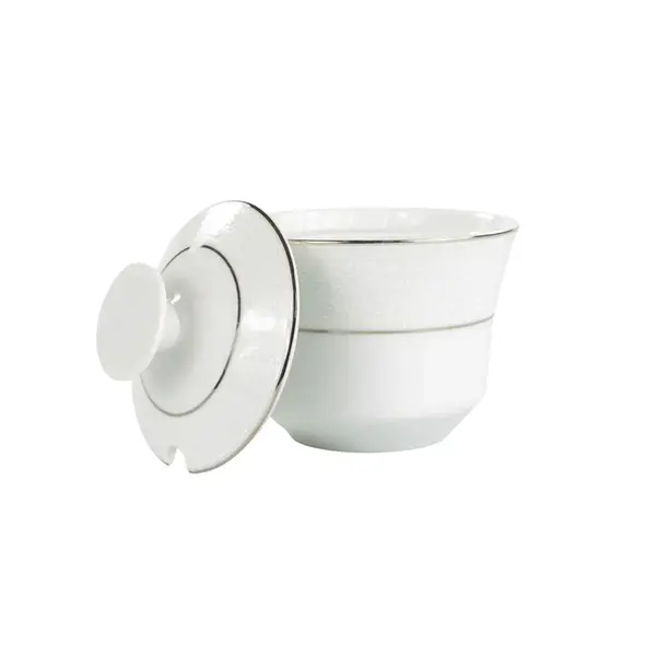 Açucareiro Porcelana Schmidt - Dec. Renda Branca 0163