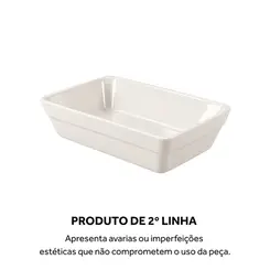 Forma Retangular sem Alça 17 cm Porcelana Schmidt - Mod. Calorama 2ª Linha
