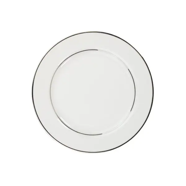 Prato Sobremesa Porcelana Schmidt - Dec. Renda Branca 0163