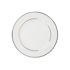 Prato Sobremesa Porcelana Schmidt - Dec. Renda Branca 0163