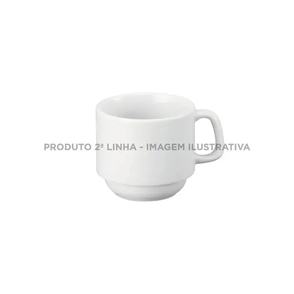 Xicara Chá sem Pires Porcelana Schmidt - Mod. Cilíndrica 007 2ª Linha
