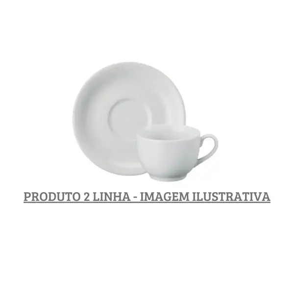 Xícara Chá com Pires Porcelana Schmidt - Mod. Voyage Coup 202 2ª Linha