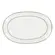Travessa Rasa Oval 36cm Porcelana Schmidt - Dec. Renda Branca 0163