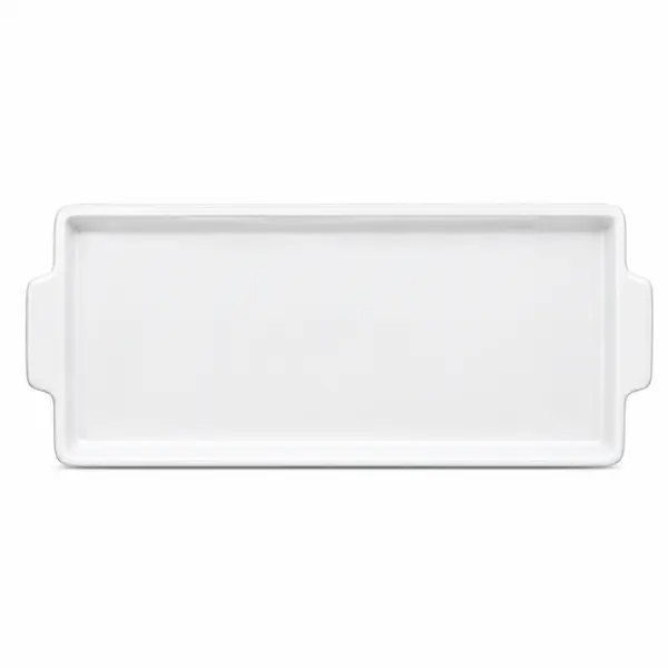 Bandeja com Alça 40 cm Porcelana Schmidt - Mod. Couvert 214